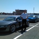 Instructing during a corporate event.