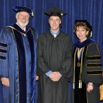 With the Dean and Chancellor.