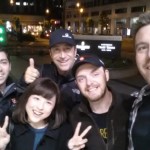 Having fun in Tokyo with Doug, Alex and Matt